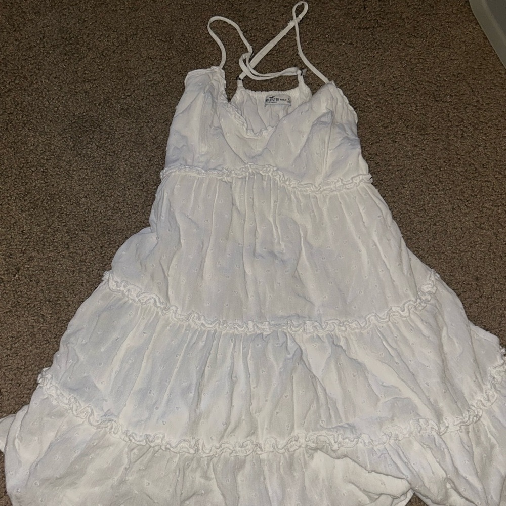 Hollister White Maxi Dress
